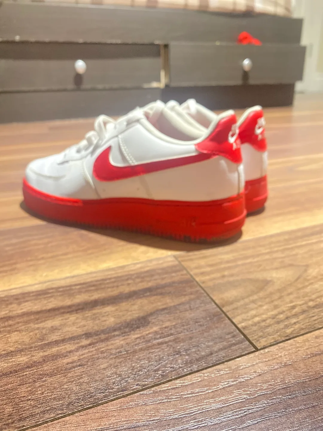 Nike Air Force 1 '07 Red White Sneakers image indicator(2)