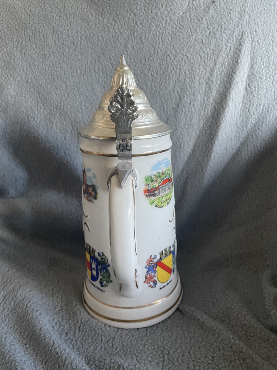Reuge Swiss musical movement stein circa 1943