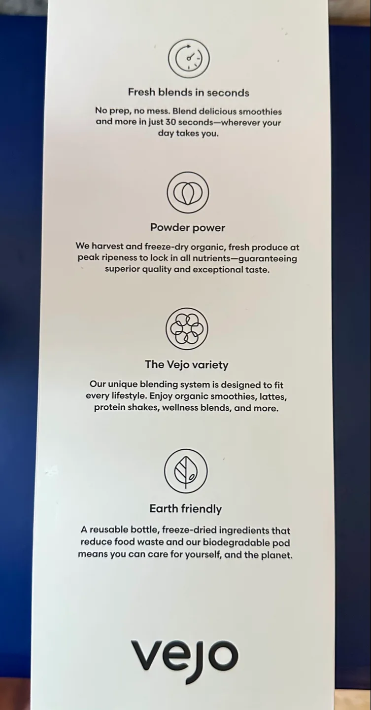 Vejo Personal Blender: New! image indicator(2)