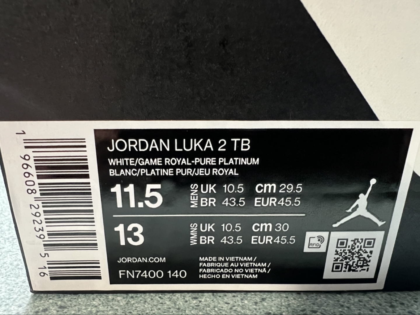 Jordan Luka 2 TB Basketball Shoes - Size 11.5 - photo 2