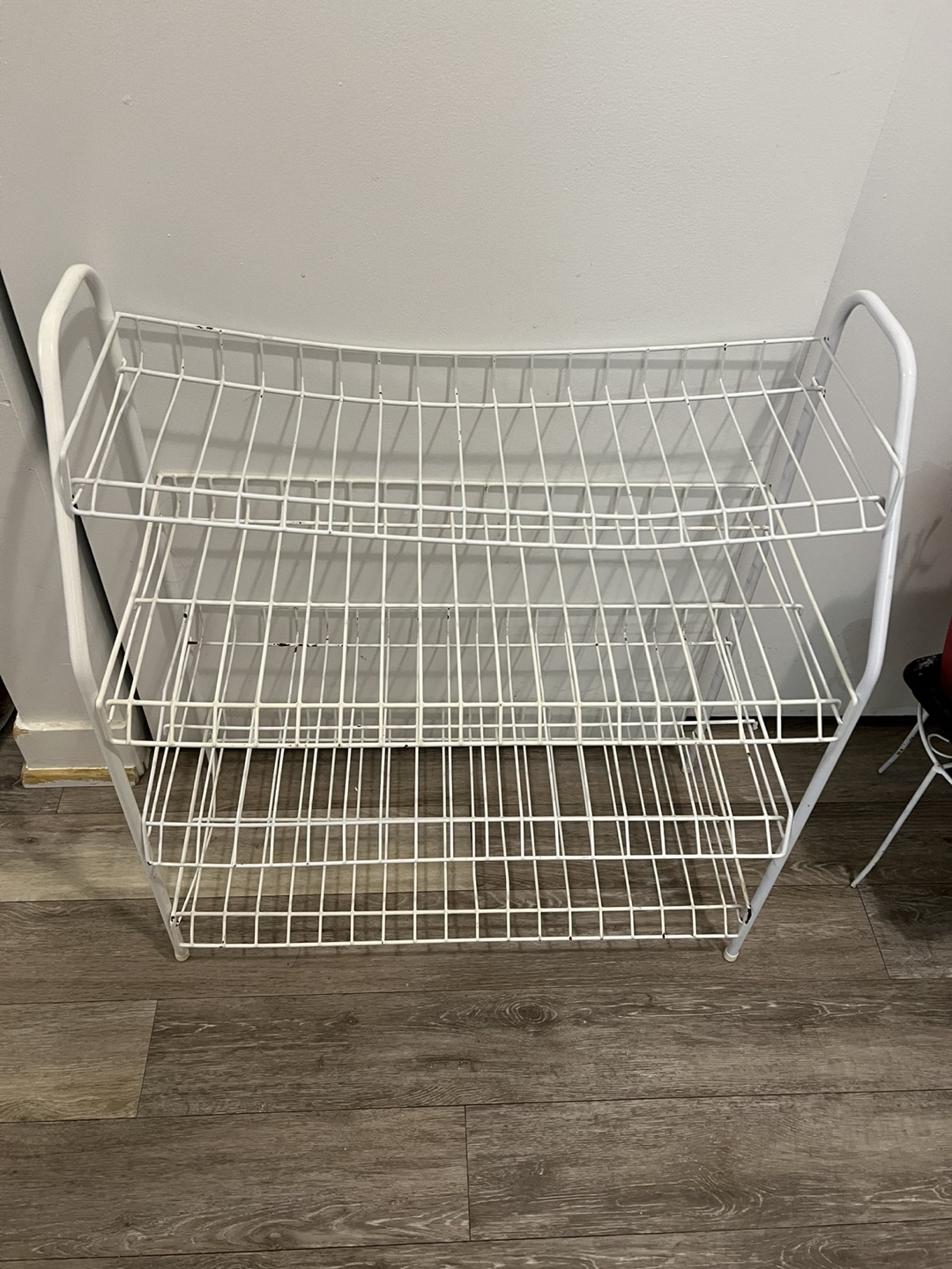 FREE / White Metal 3-Tier Shoe Rack