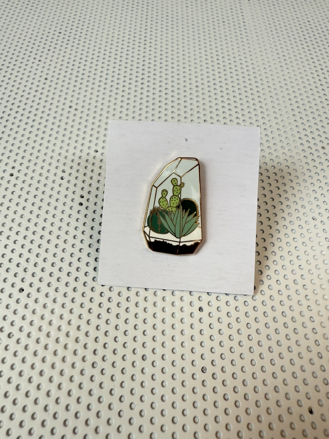 Cactus Terrarium Enamel Pin 🌵