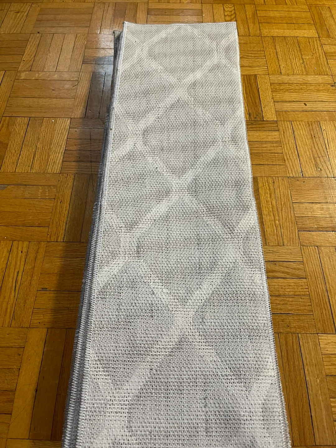 Three Grey and White Diamond Pattern Stair Runners image indicator(6)