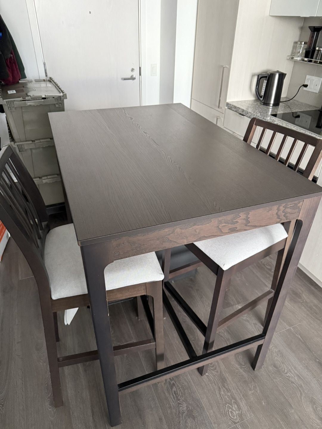 IKEA EKEDALEN Bar Height Table & Two Chairs Bundle