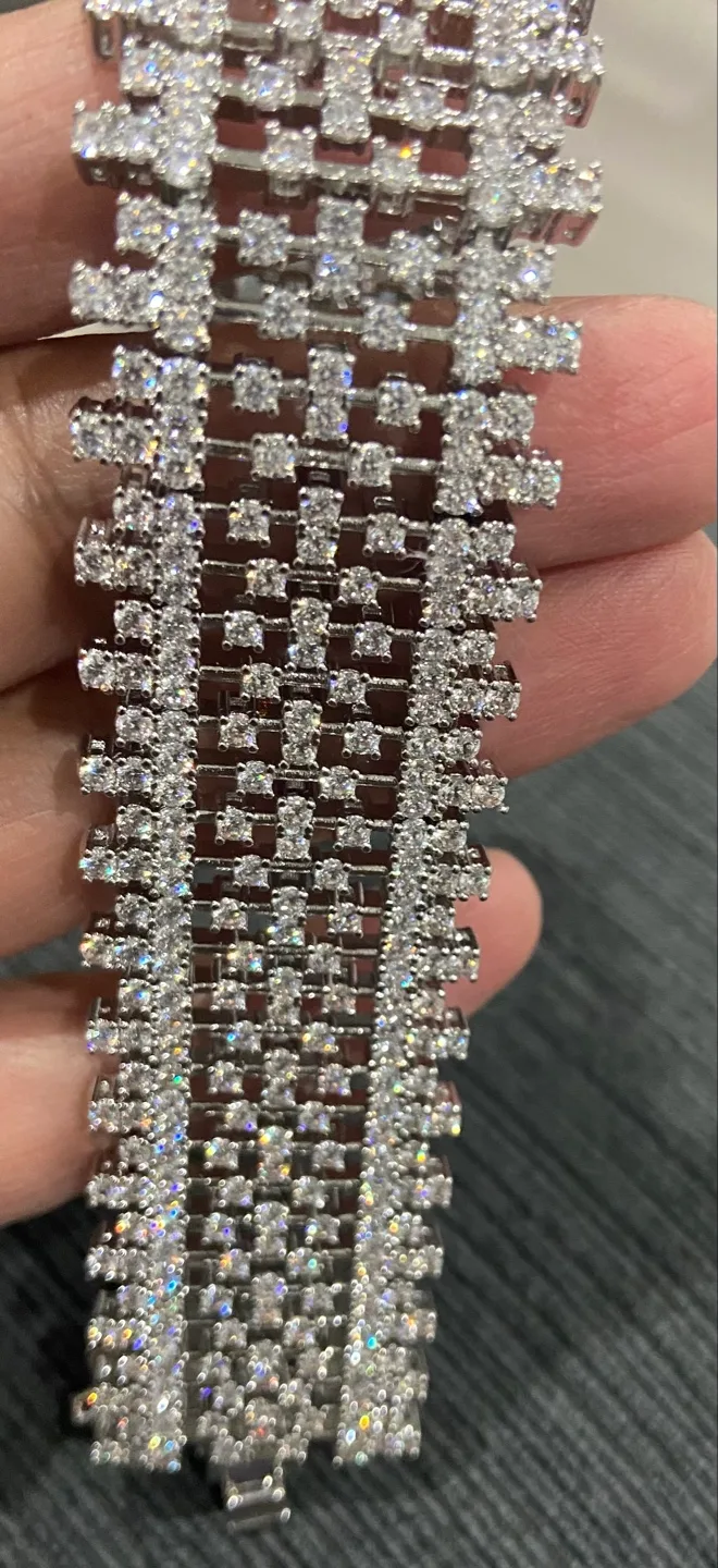 Stunning Silver Cubic Zirconia Bracelet image indicator(3)