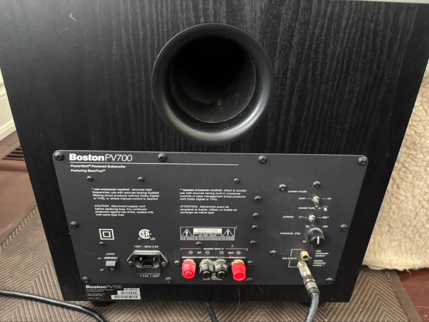Boston Subwoofer image indicator(4)