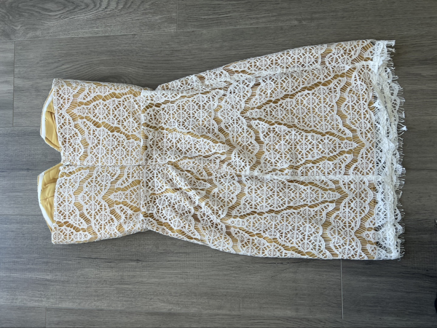 Adelyn Rae Lace Strapless Mini Dress XS - photo 5