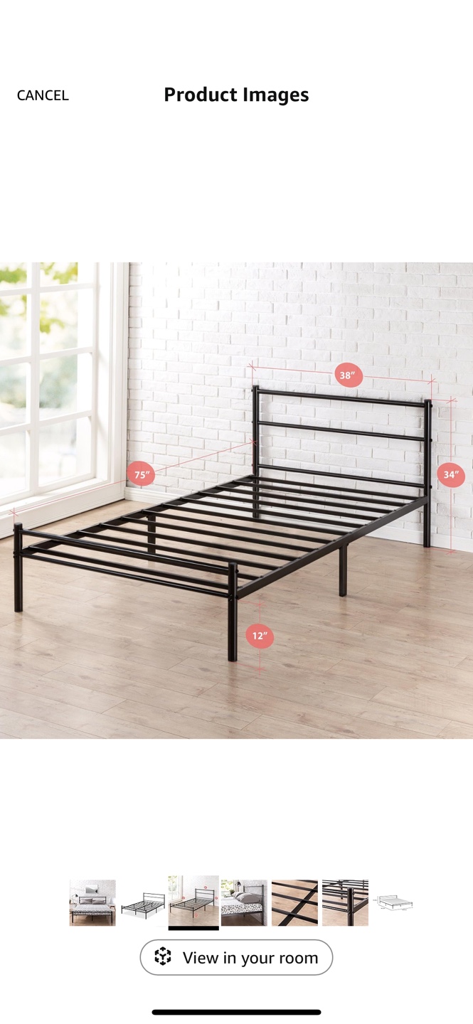 Twin Bed Frame (Used 3 weeks)