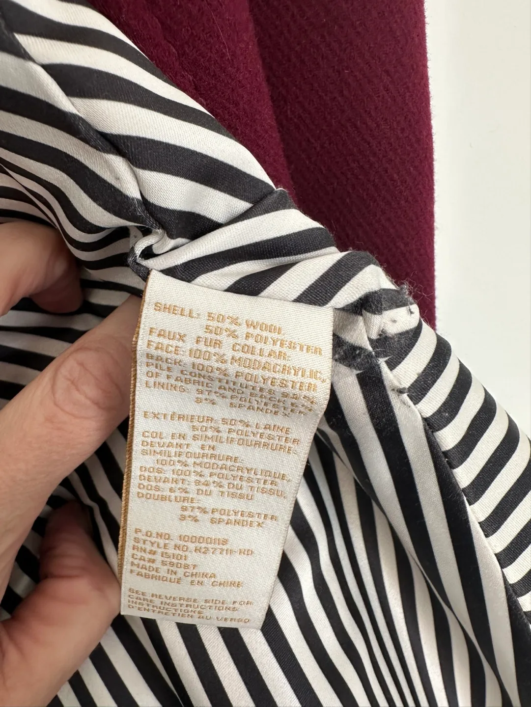 Kate Spade New York Peacoat w/ Faux Fur Collar - Size L/G image indicator(4)