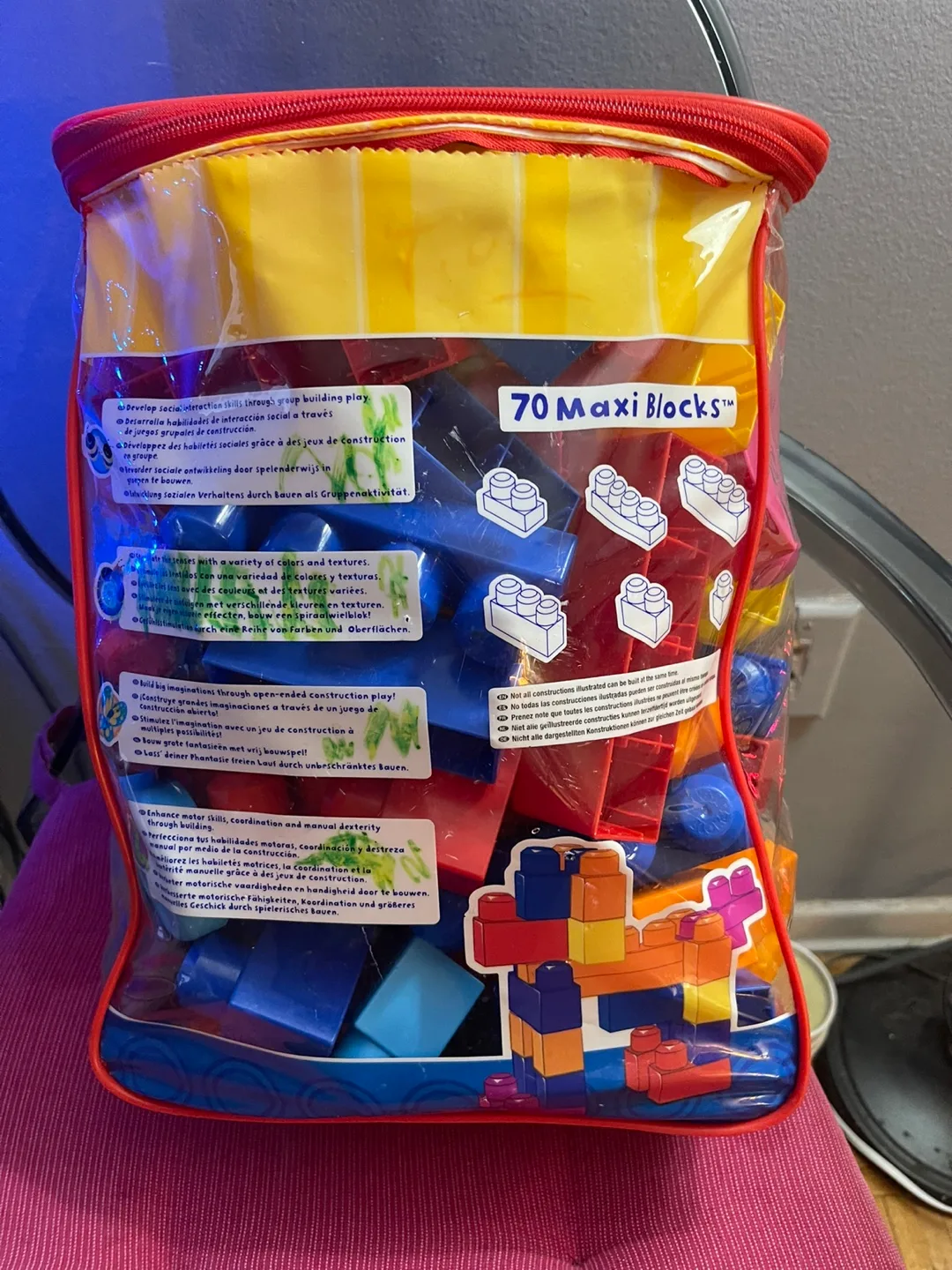 Mega Bloks 70 Maxi Blocks Building Set image indicator(4)