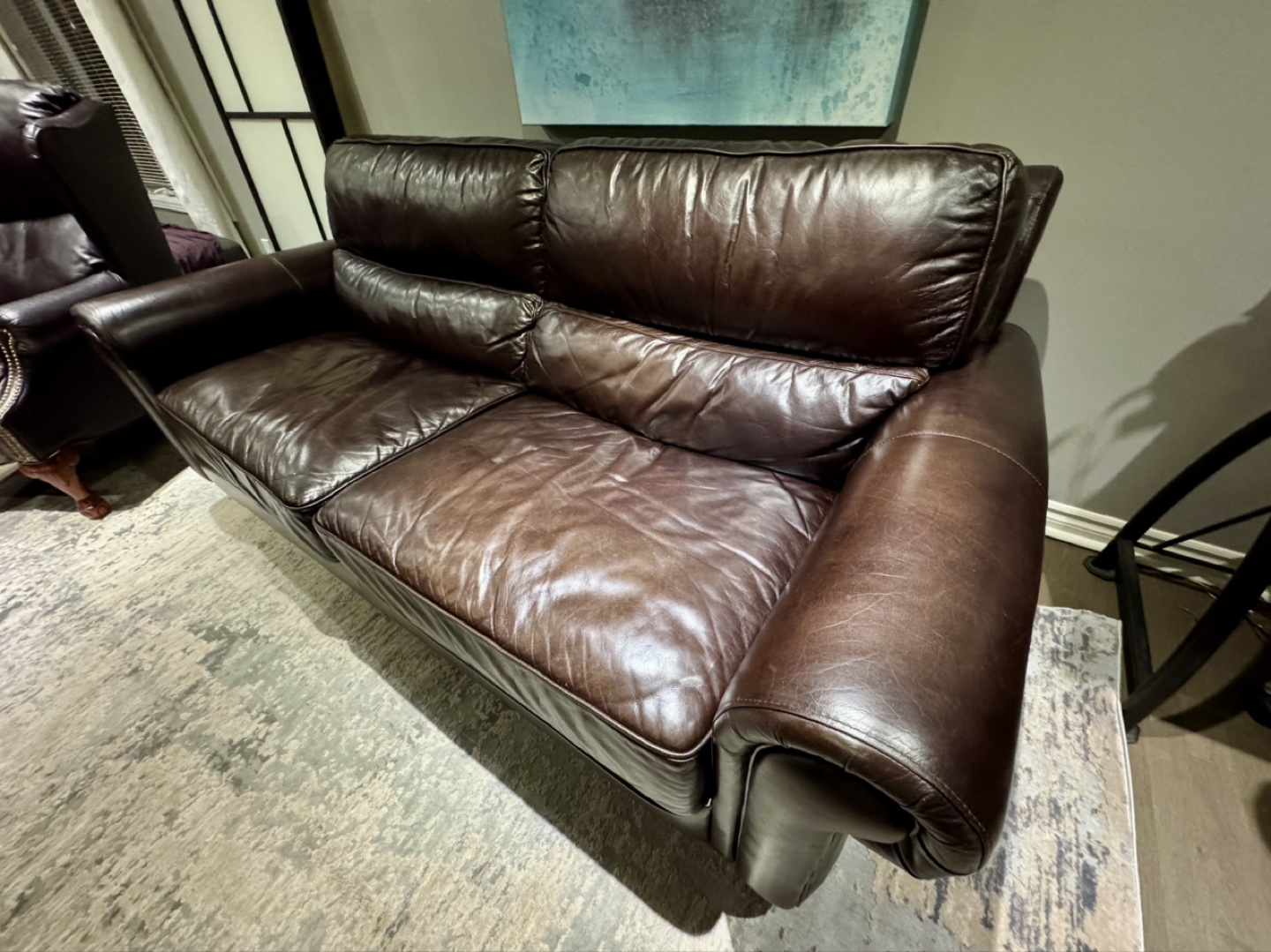 High End Genuine Leather Couch - photo 3