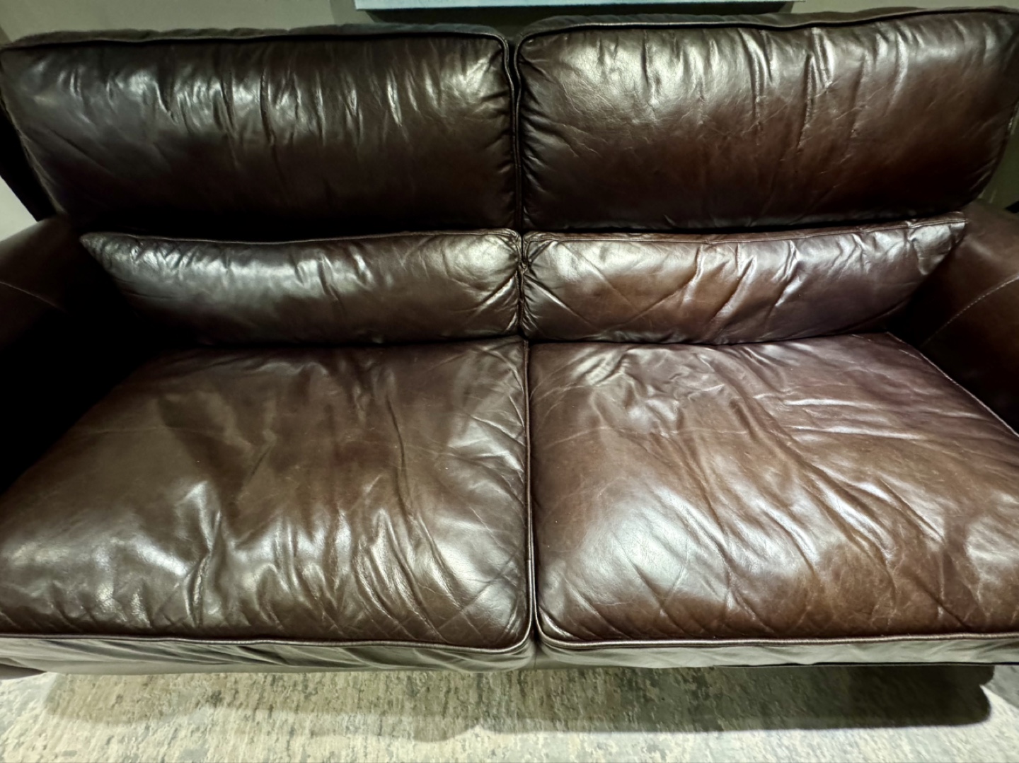 High End Genuine Leather Couch - photo 2