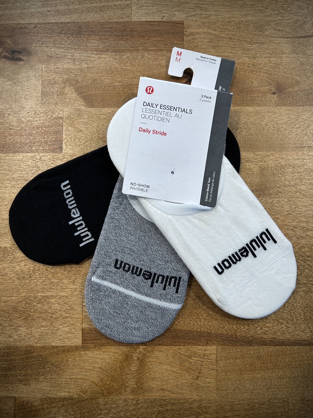 lululemon Daily Stride No-Show Socks - 3 Pack