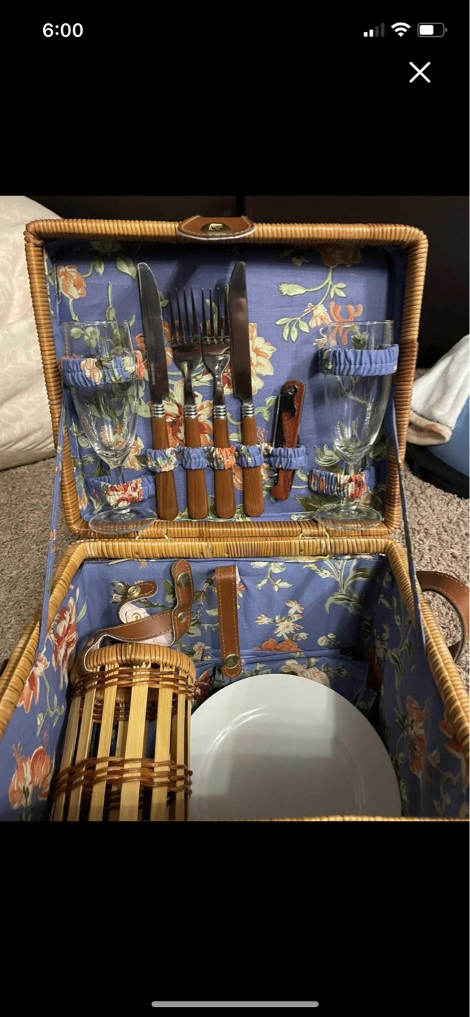 April Cornell Picnic Basket