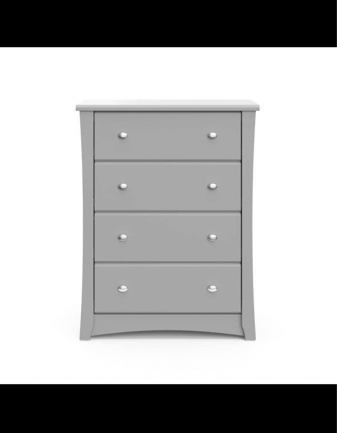 Storkcraft Crescent 4-Drawer Dresser - Pebble Gray - photo 4