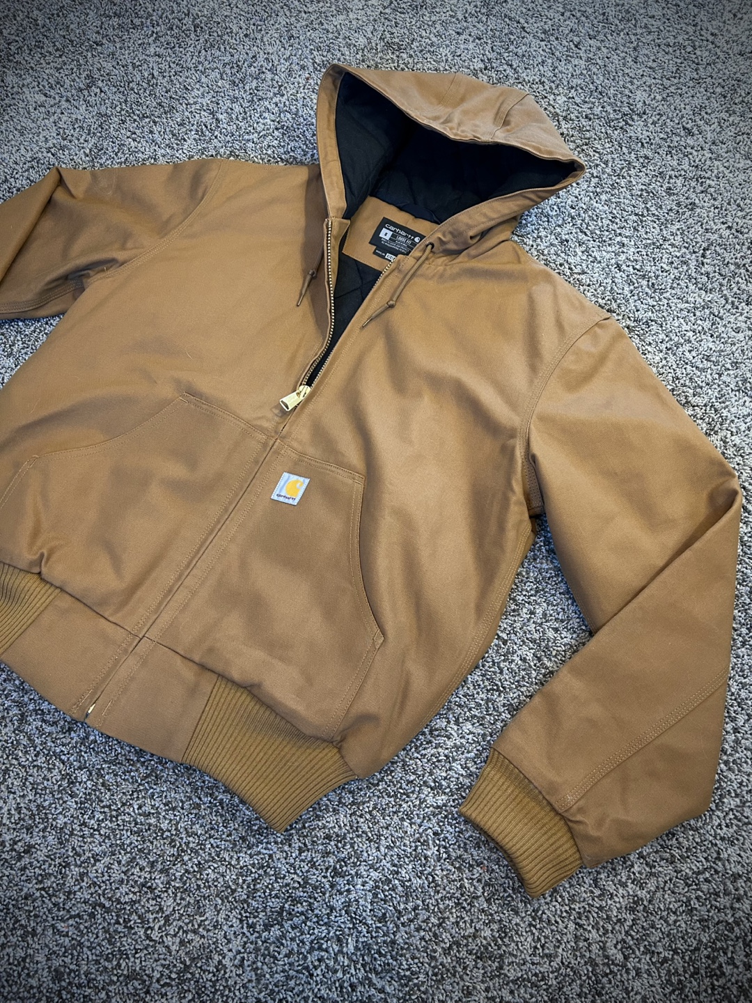 Carhartt Brown Hooded Jacket (Size Small) - photo 3