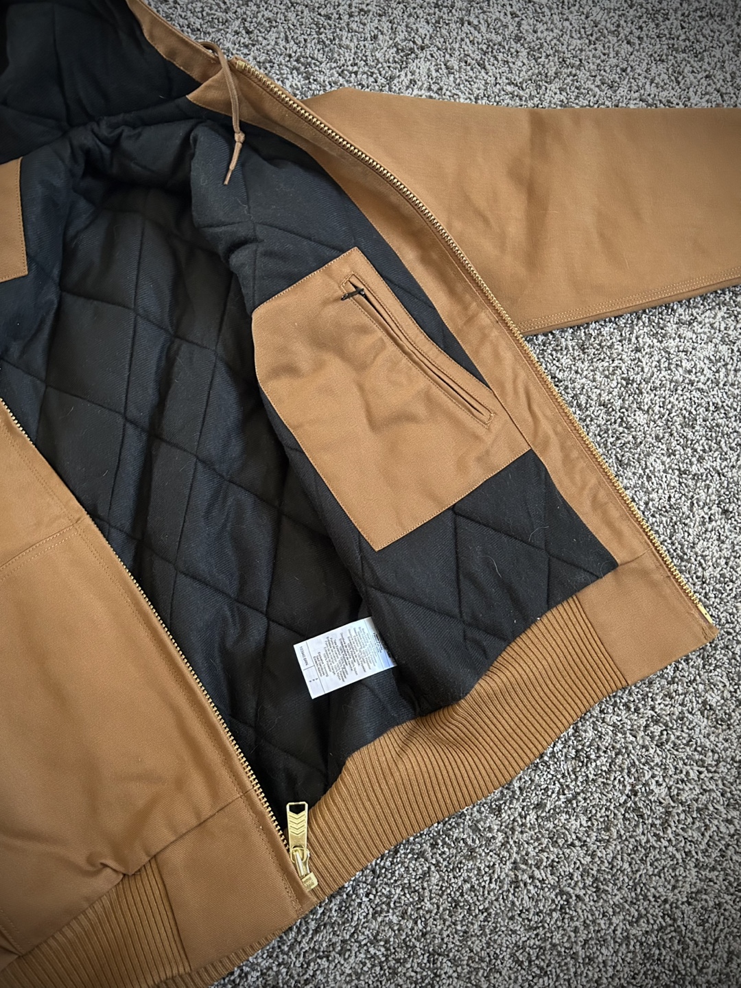 Carhartt Brown Hooded Jacket (Size Small) - photo 4