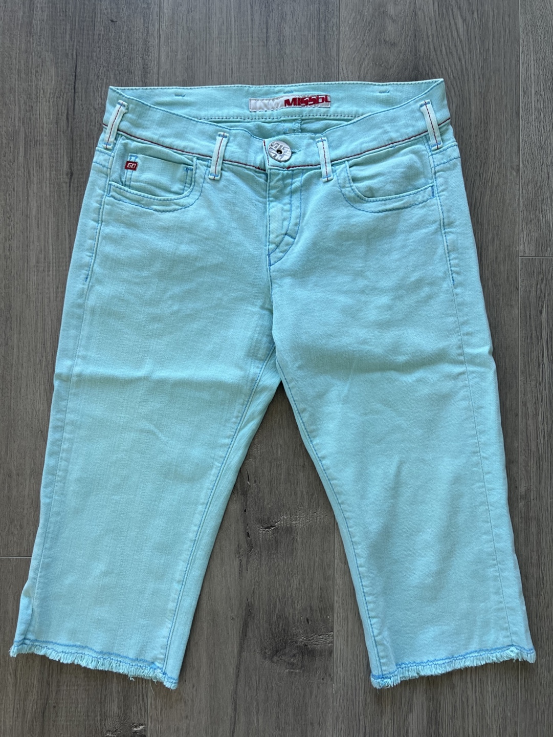 Miss Sixty Light Blue Denim Summer Pants Size 27