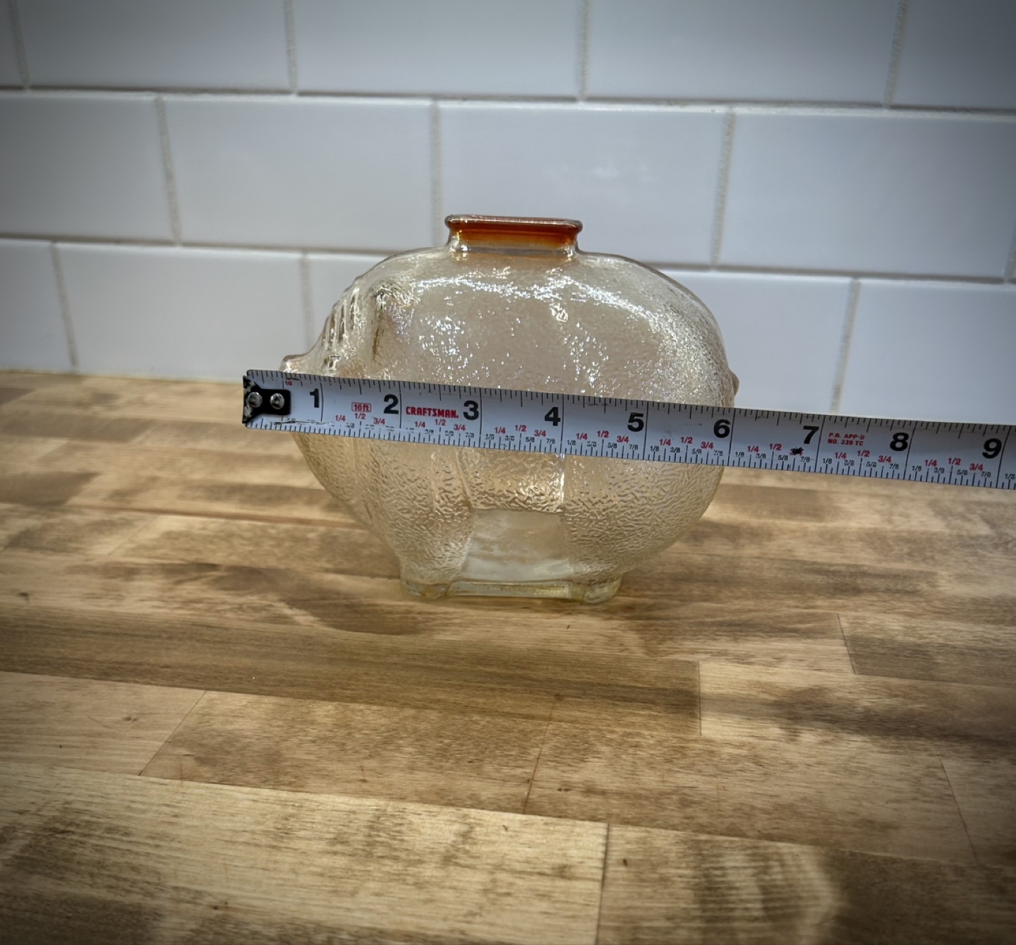 Pair of Vintage Glass Piggy Banks - photo 5