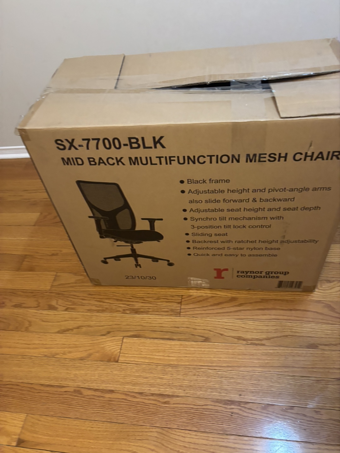 Raynor SX-7700-BLK Mid-Back Multifunction Mesh Chair - photo 2