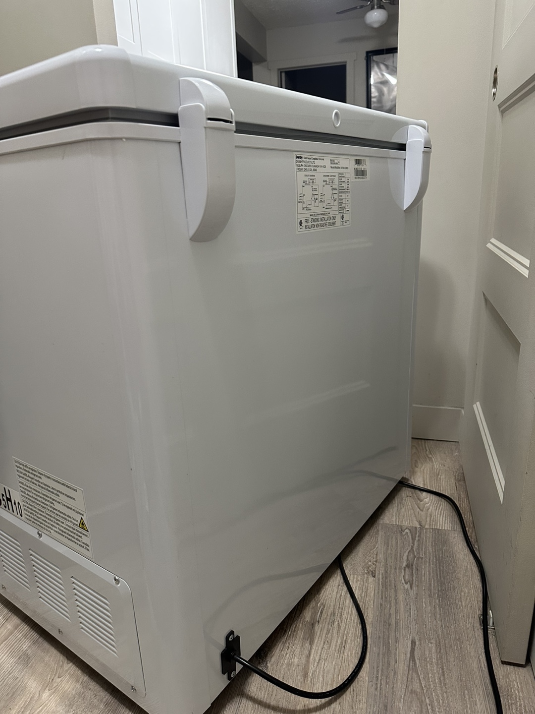 Essentially a like-new Danby apartment-size freezer. - photo 3