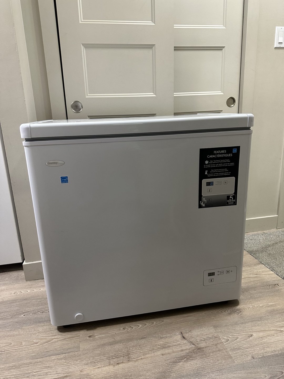Essentially a like-new Danby apartment-size freezer. - photo 2