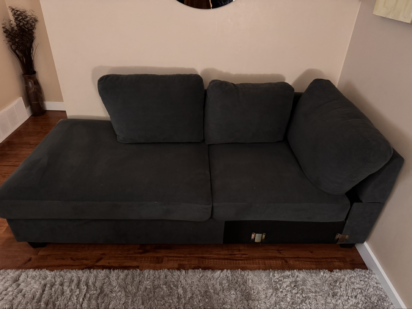 IFurniture Newton Sectional Sofa - Dark Grey - photo 3