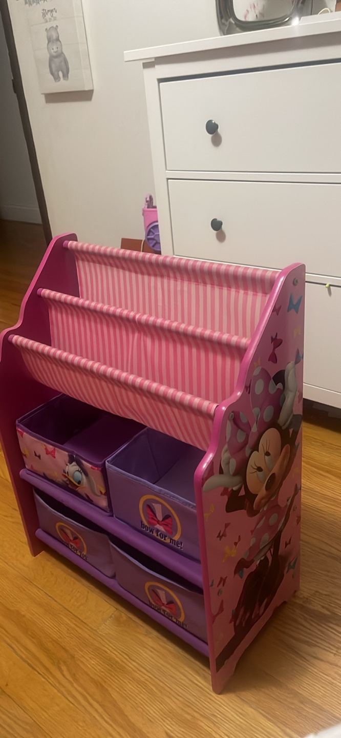 Minnie Mouse Kids Bookcase and Toy Organizer - photo 3