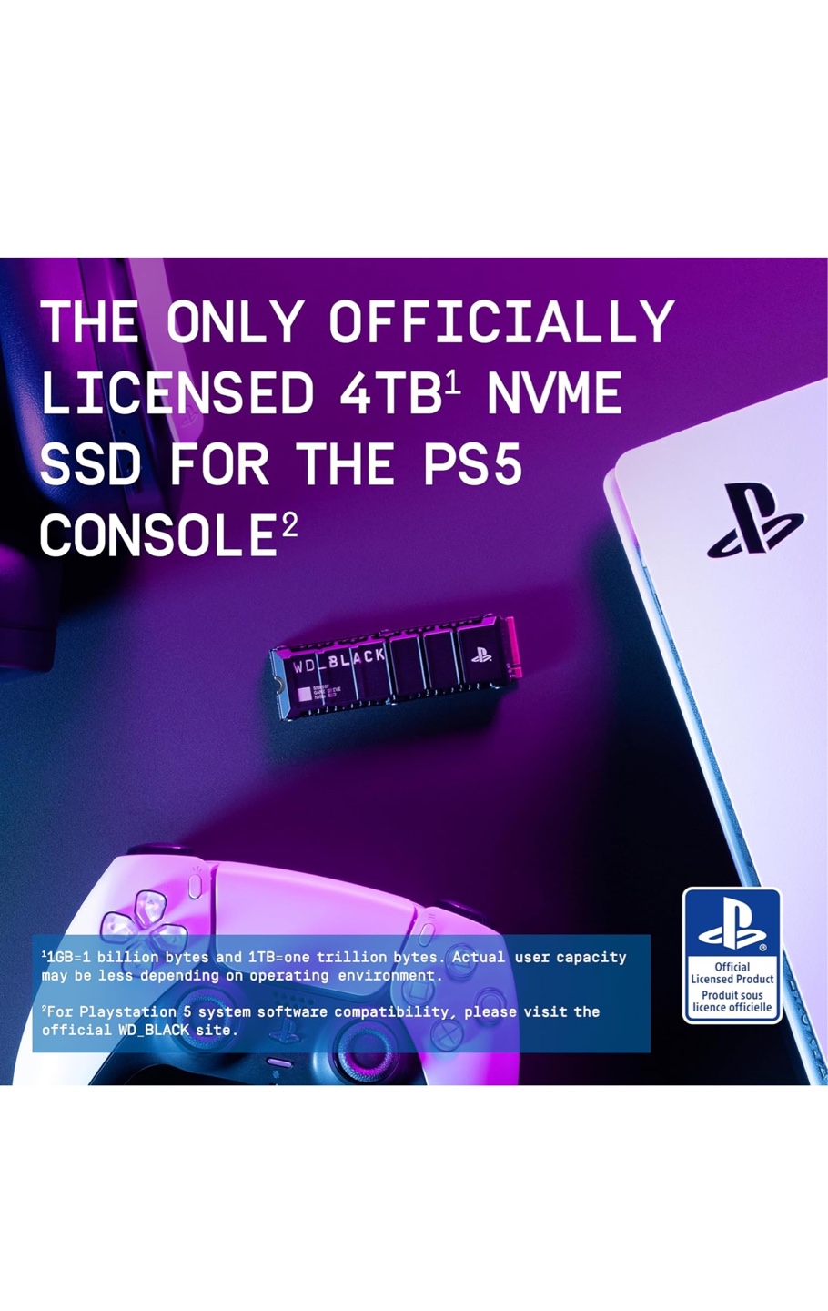 WD_BLACK 4TB SN850P NVMe M.2 SSD for PS5 - photo 2