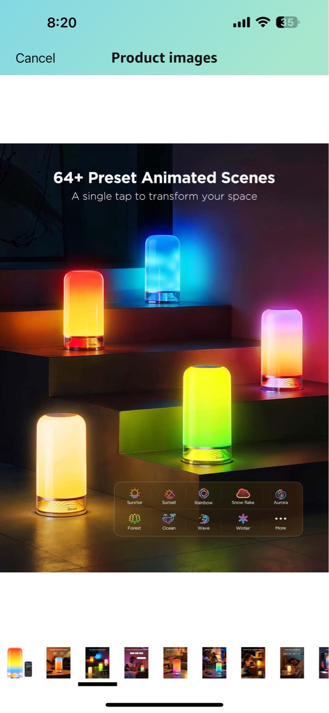 Govee Smart LED Table Lamp with 64+ Scene Modes - photo 2