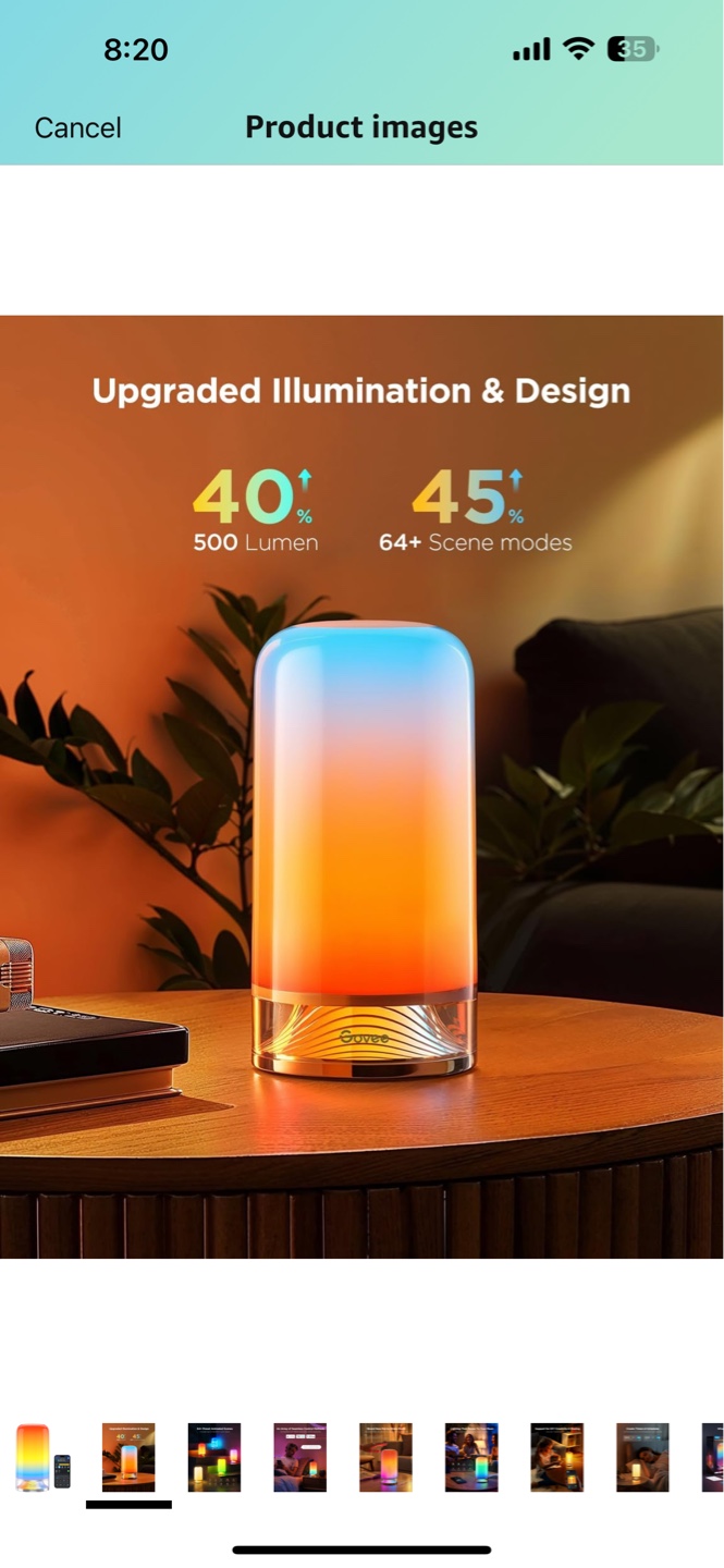 Govee Smart LED Table Lamp with 64+ Scene Modes