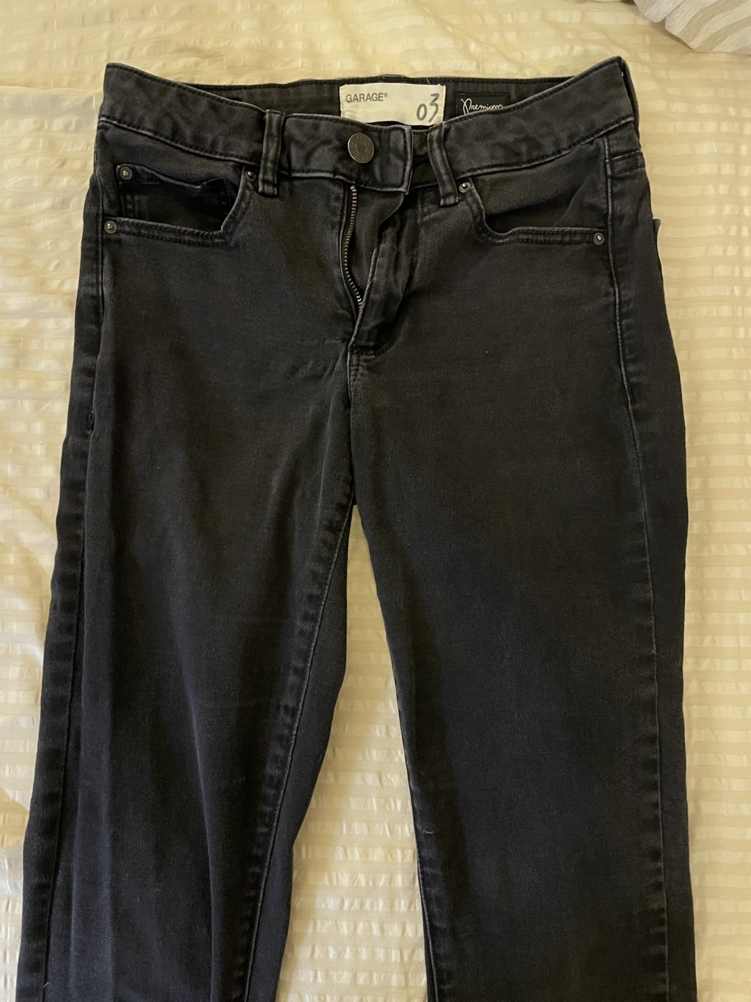Garage Mid Rise Black Skinny Jeans - photo 2