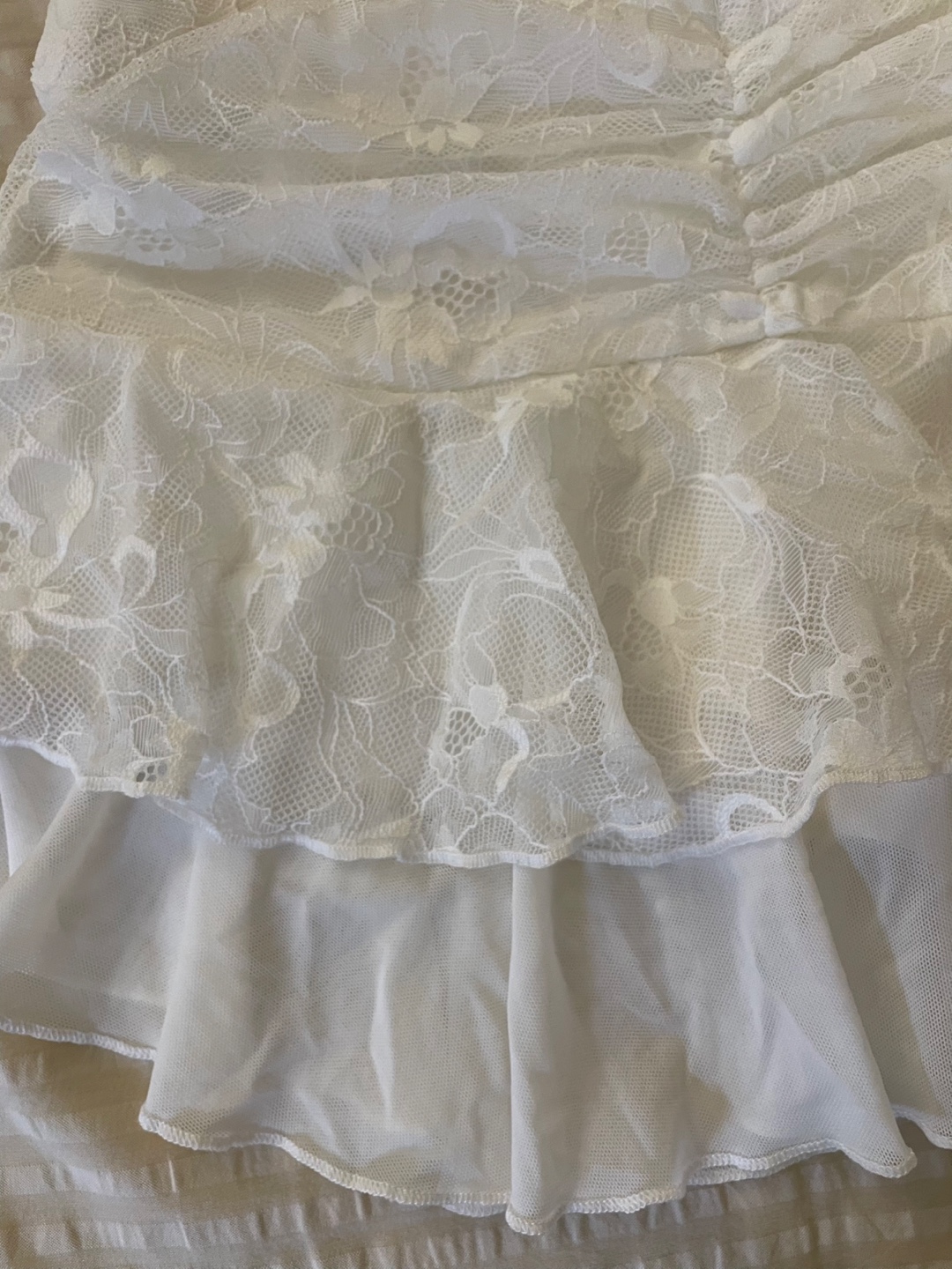 White Lace Mini Skort - photo 4