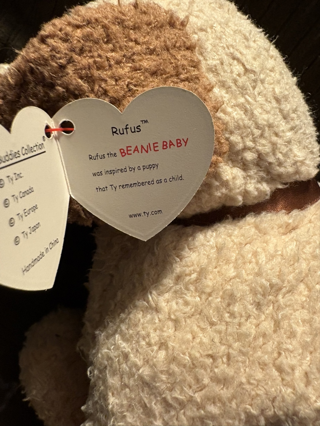 Ty Beanie Baby Rufus the Puppy Plush Toy - photo 3