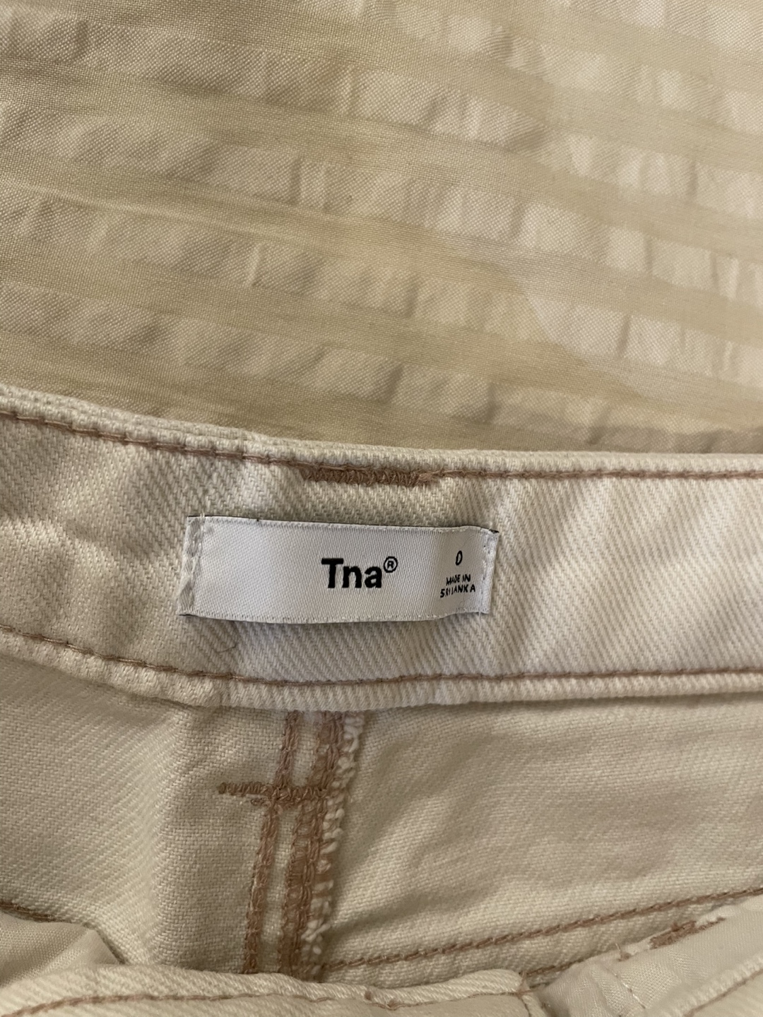 TNA Size 0 Cream Carpenter Jeans - photo 4