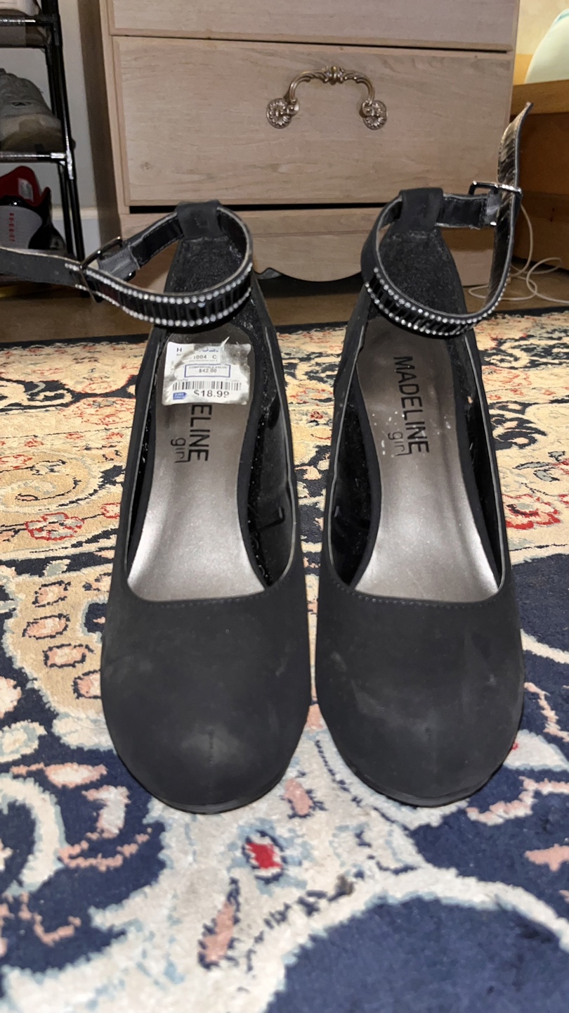 Black Ankle Strap Heels - photo 2