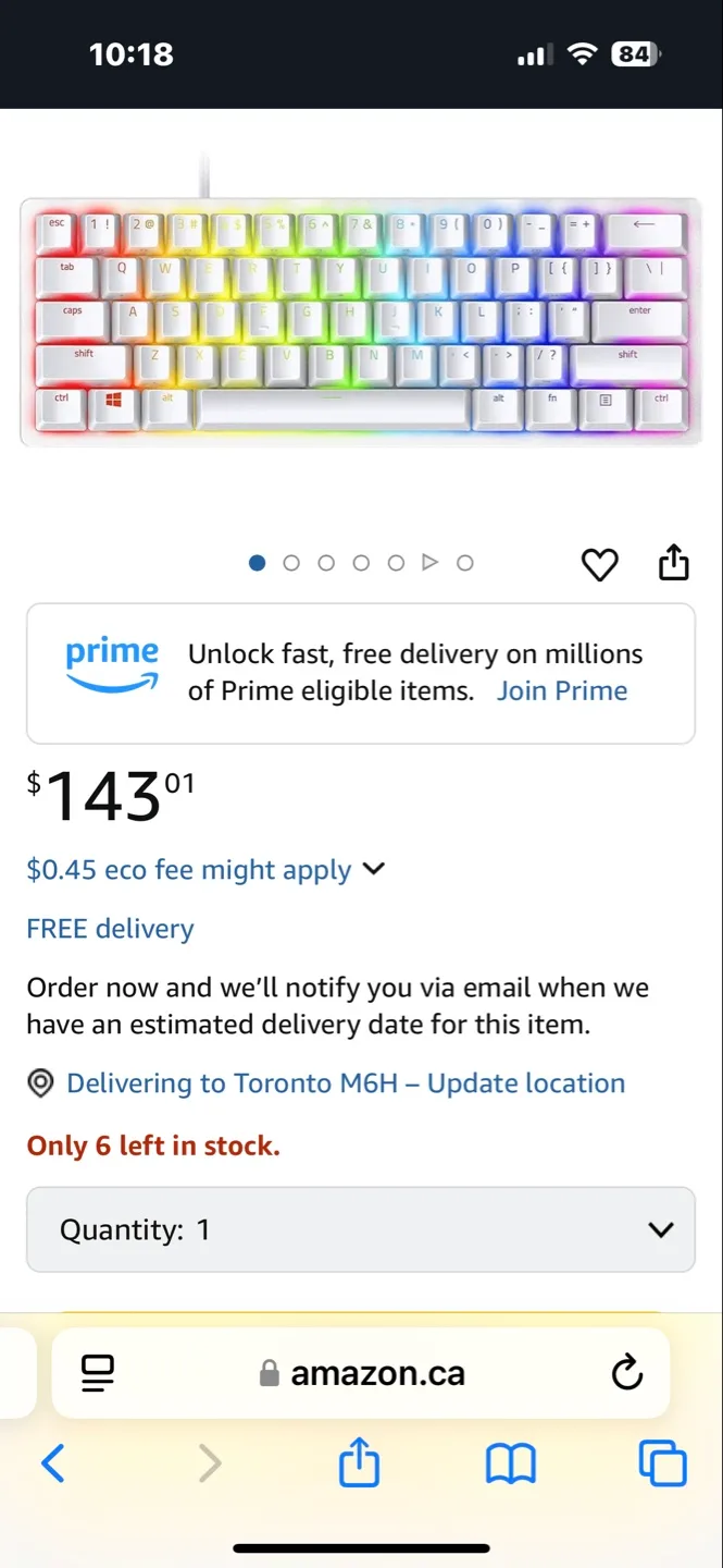 61-Key RGB Mechanical Keyboard with Two Detachable Cables image indicator(5)