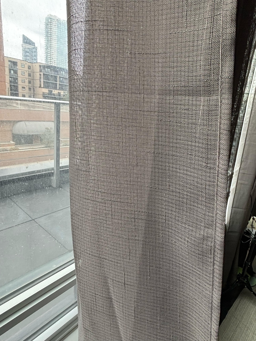 Grey Sheer Grey Curtains 58x108” - 16 panels available - photo 4