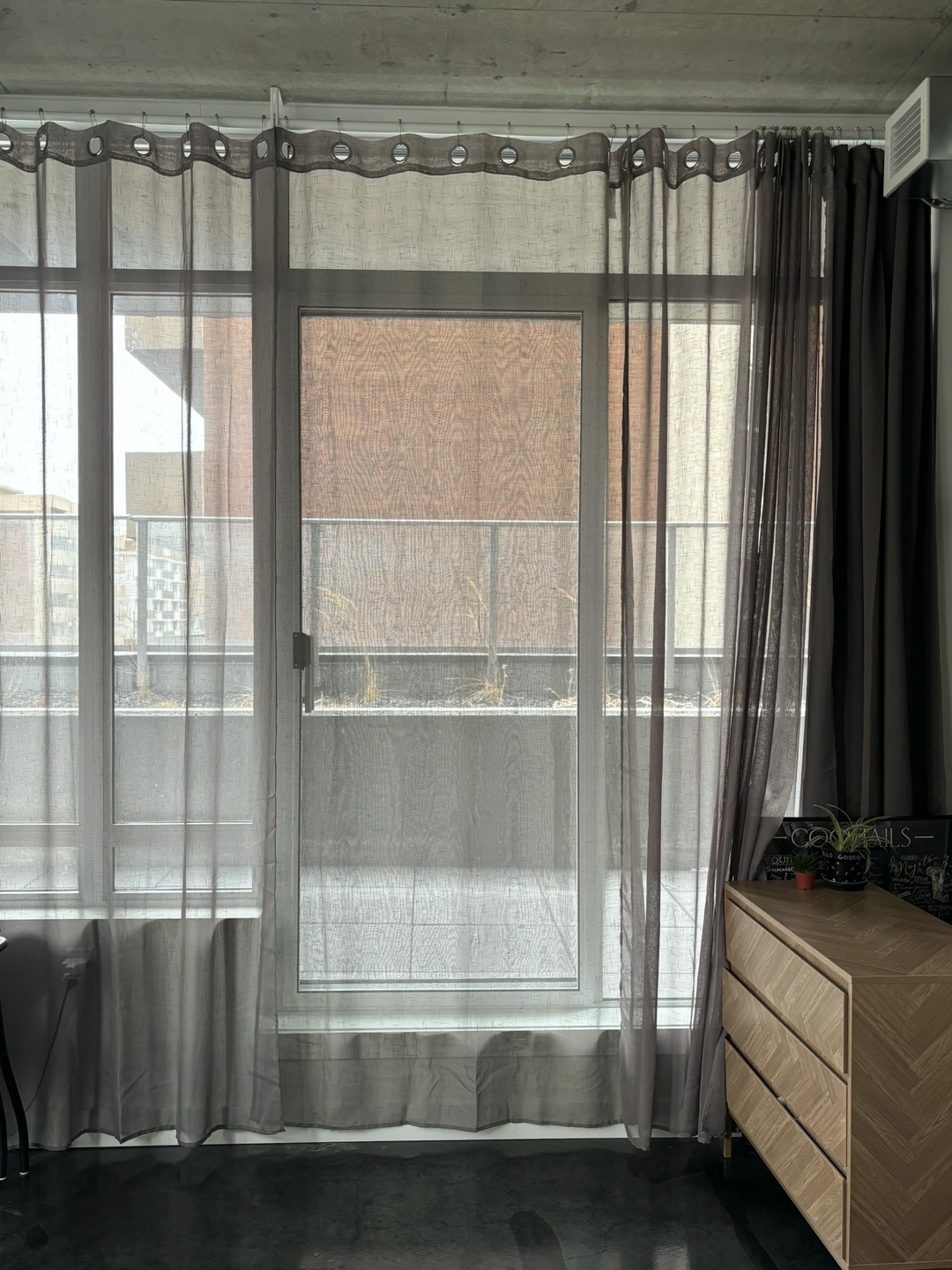 Grey Sheer Grey Curtains 58x108” - 16 panels available