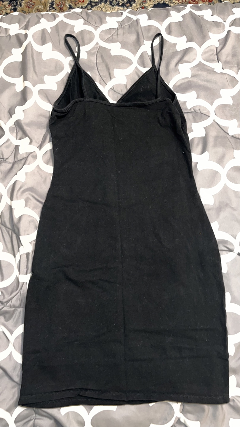 Black Mini Slip Dress - photo 2