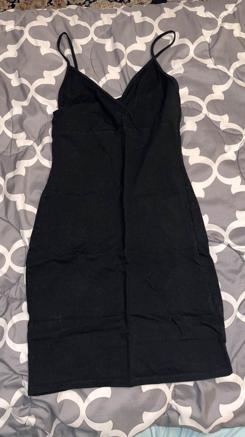 Black Mini Slip Dress
