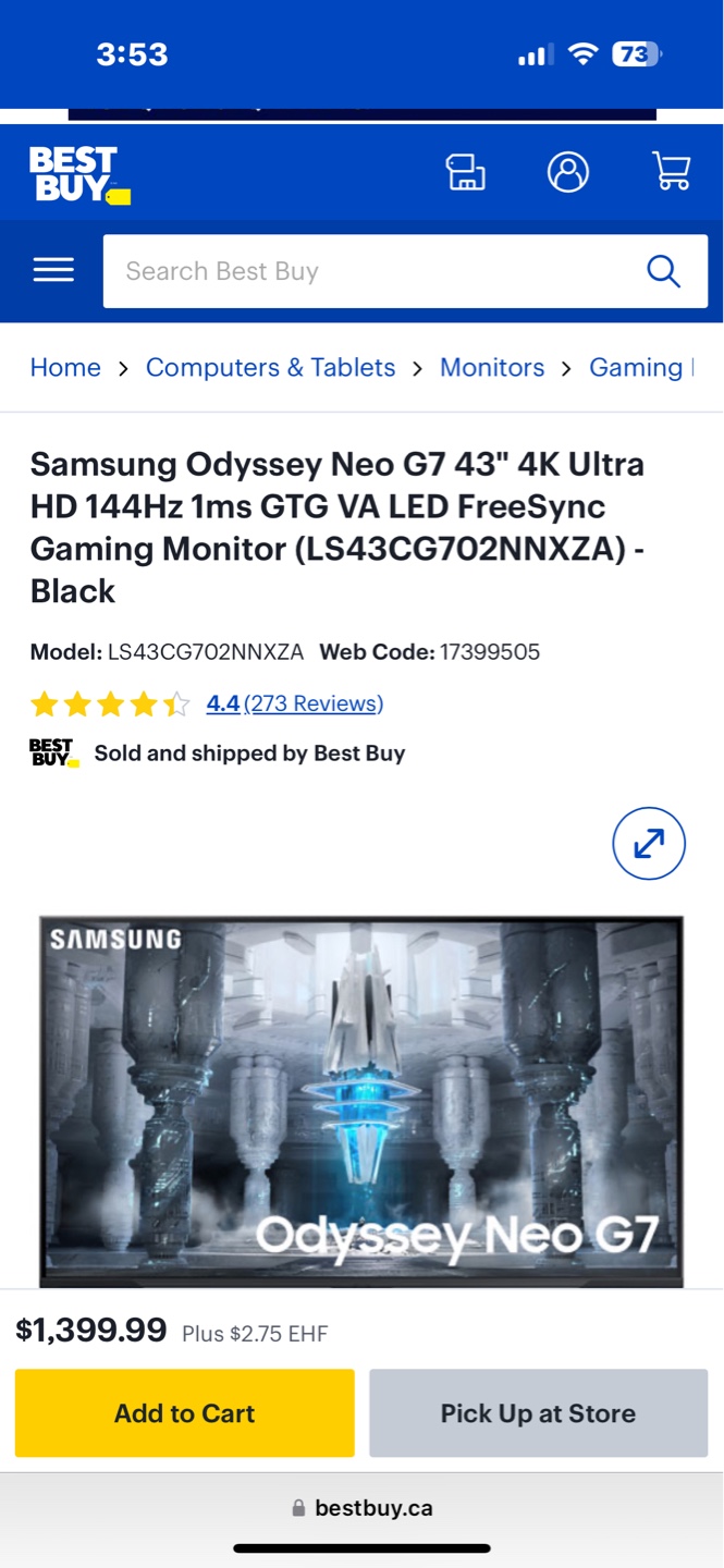 Samsung Odyssey Neo G7 43" 4K Gaming Monitor - Brand New in Box - photo 4