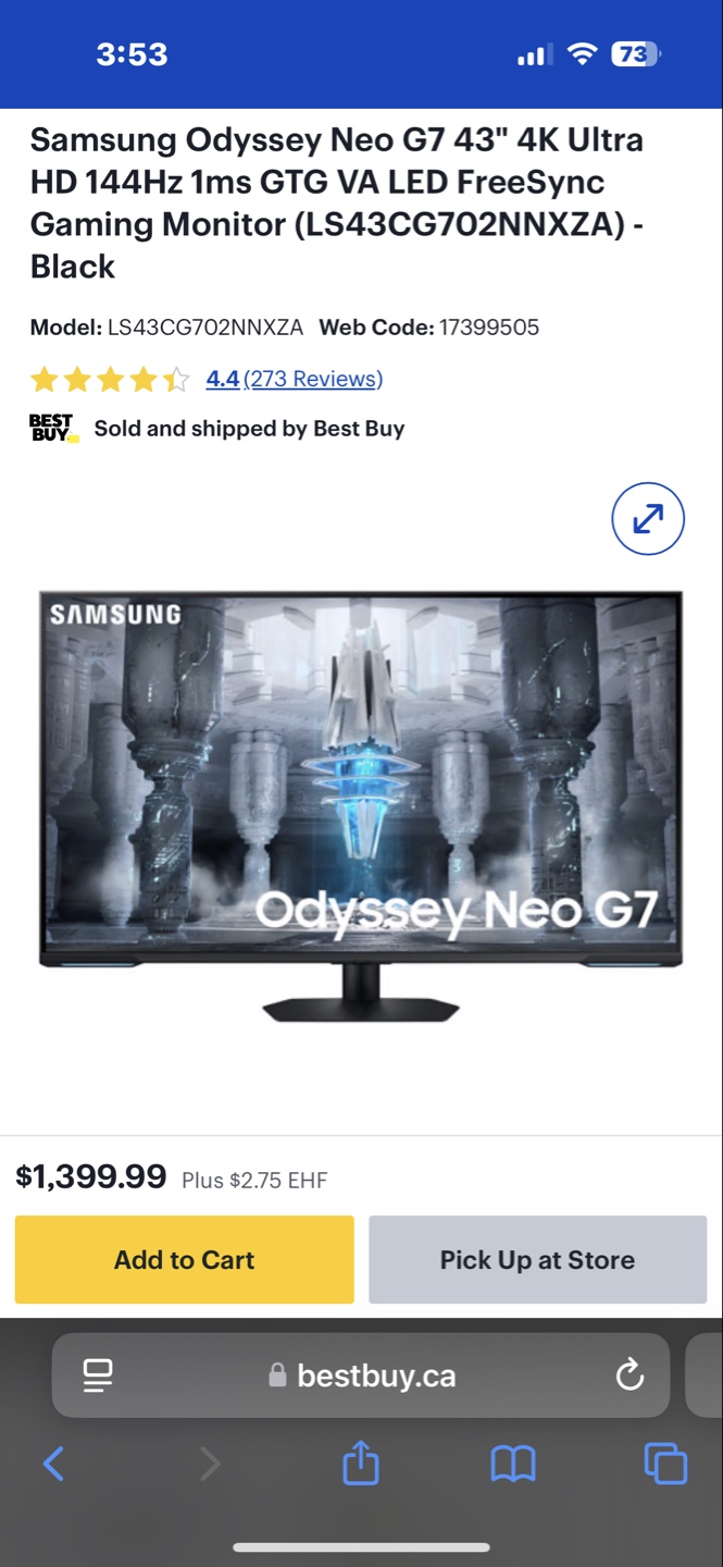 Samsung Odyssey Neo G7 43" 4K Gaming Monitor - Brand New in Box - photo 5