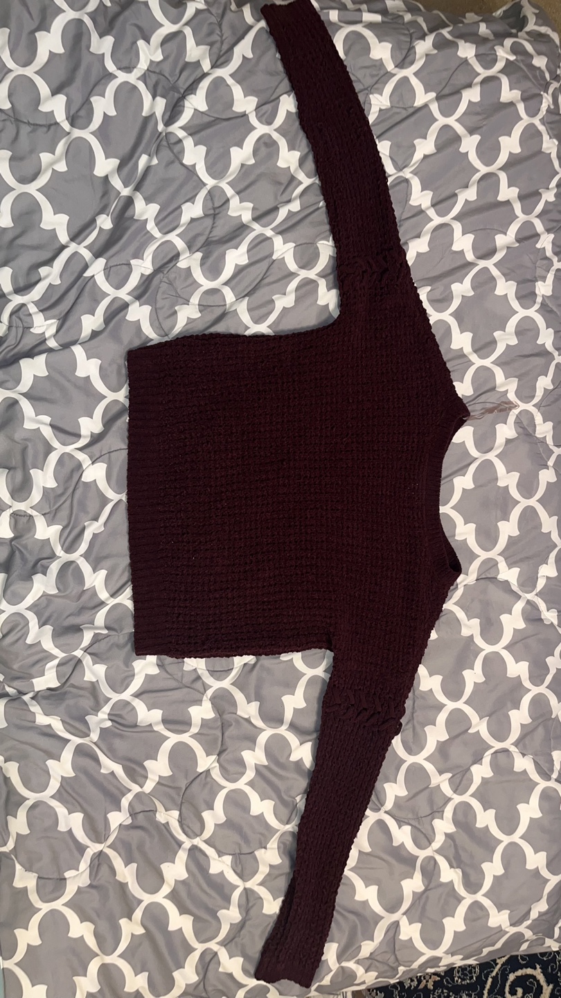 Burgundy Knit Sweater - photo 2