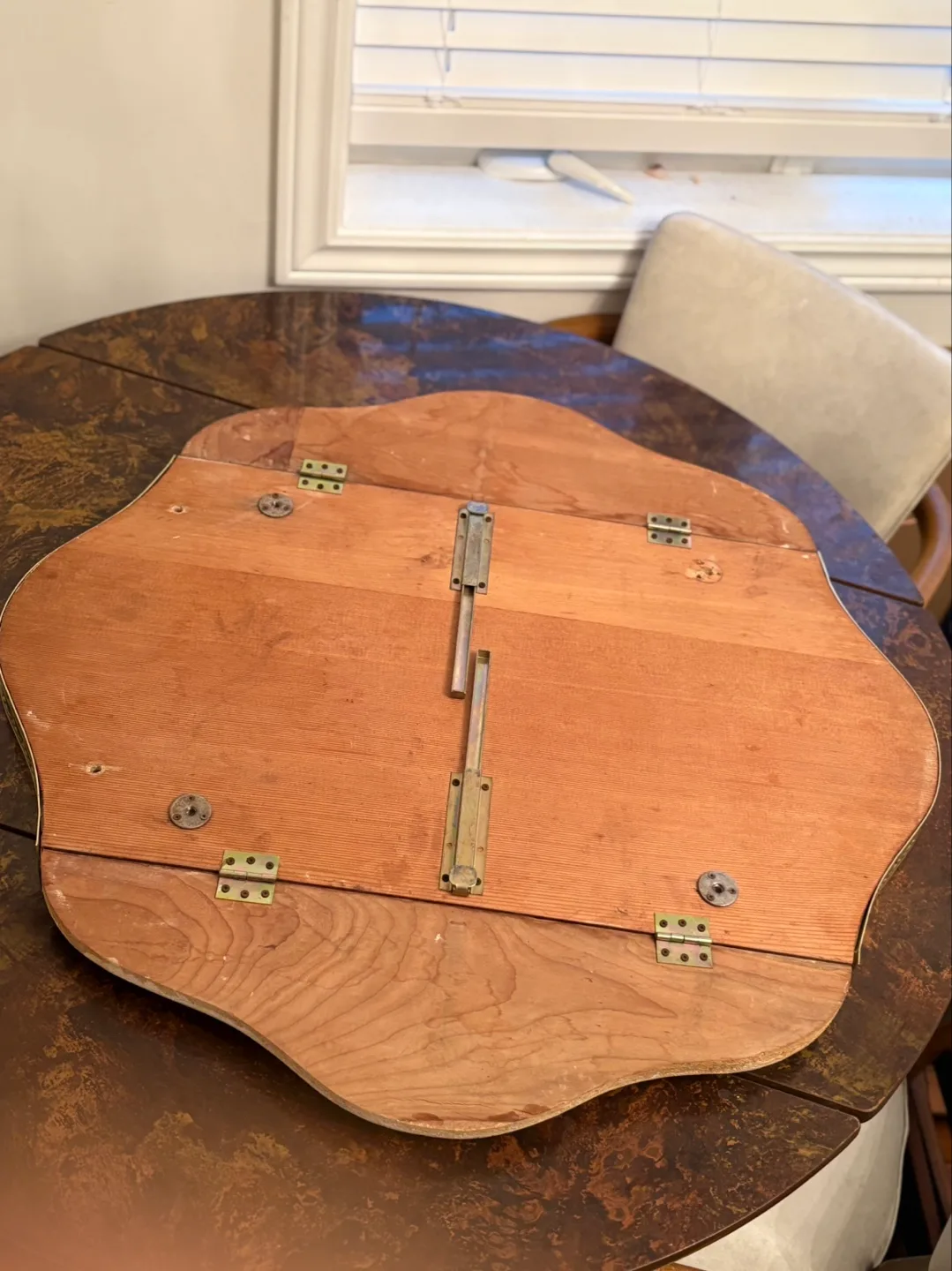 Vintage Wooden Folding Tray Table image indicator(2)