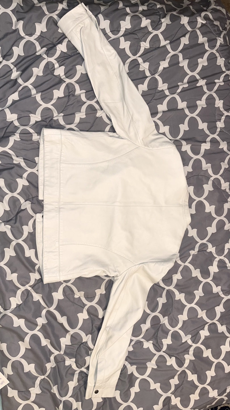 White Leather Jacket - photo 2