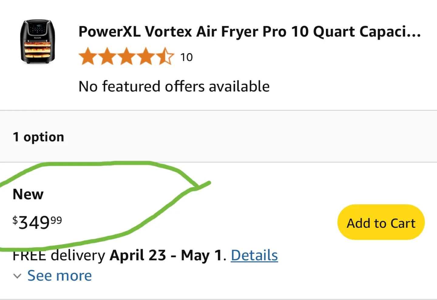 PowerXL Vortex Air Fryer Pro Plus 10Qt image indicator(2)