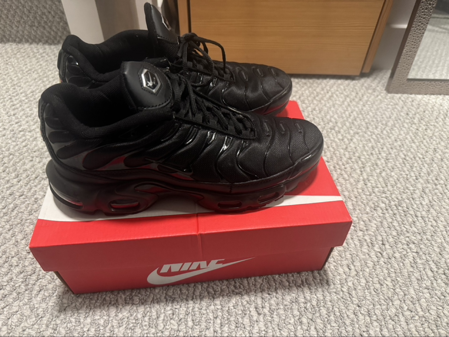 Nike Air Max Plus TN Black Men's Shoes Size 8 - photo 3