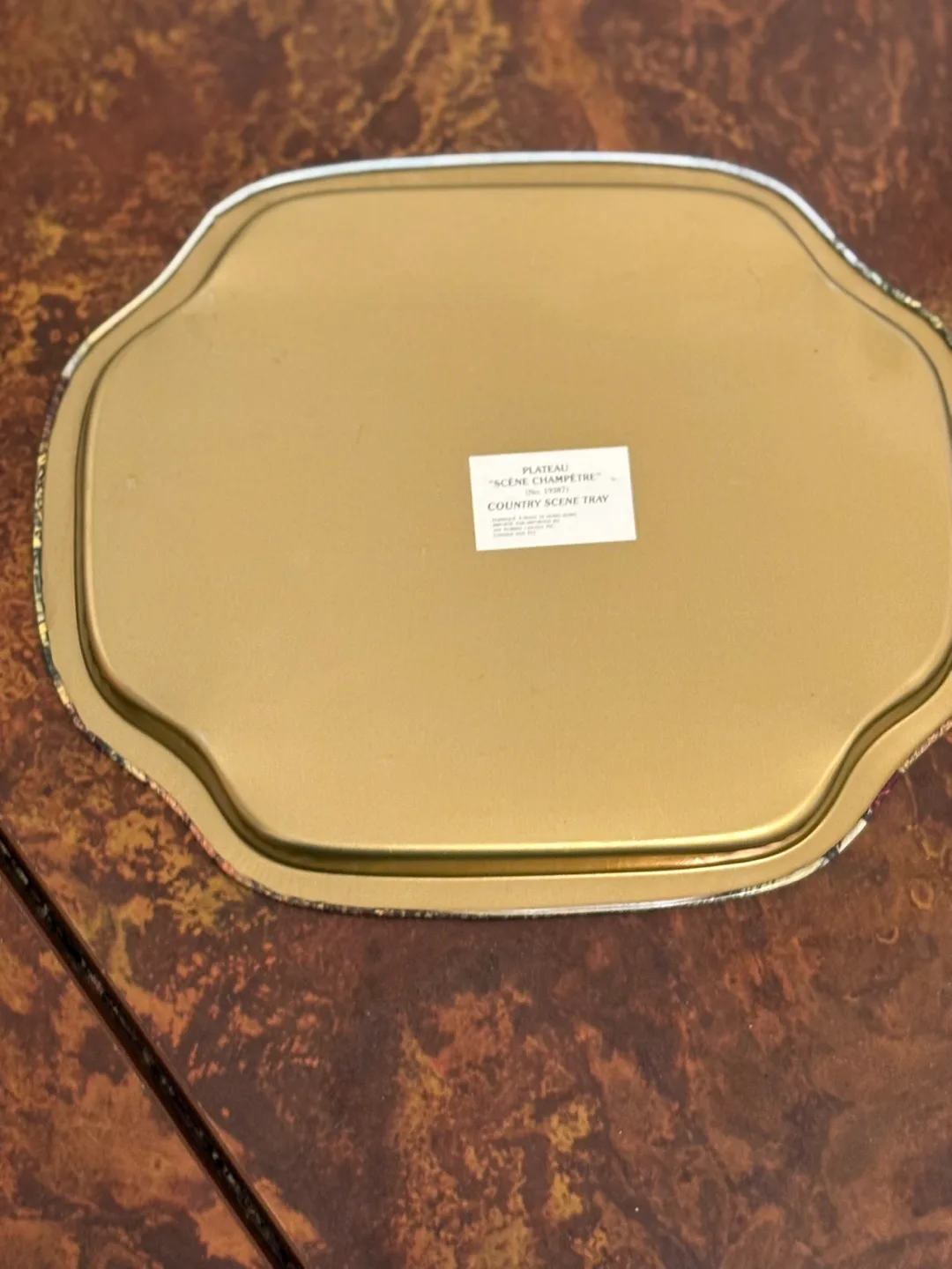 Vintage Jay Norris Country Scene Tray image indicator(3)