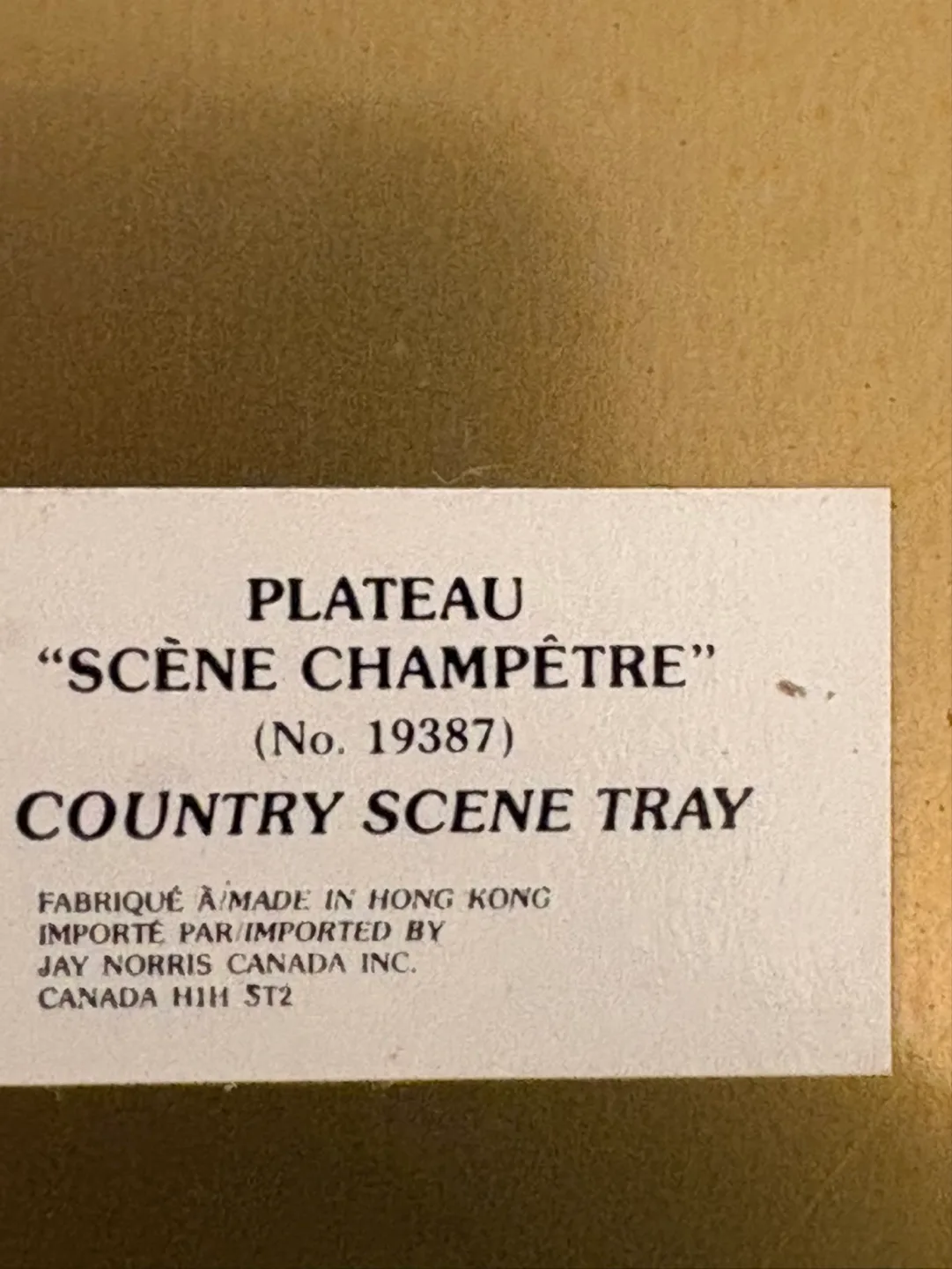 Vintage Jay Norris Country Scene Tray image indicator(4)